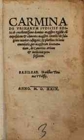 Carmina de vrinarum iudiciis edita ab excellentissimo domino magistro Egidio cum expositione & commento magistri Gentilis de Fulgineo nouiter castigatis, et pluribus in locis emendatis, per magistrum Auenantium, de Camerino artium & medicinae professorem
