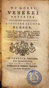 De morbi venetiani. Dottrina del celeb. professore Gioseffo Jacopo Plenck