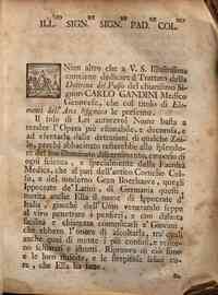 Gli elementi dell'arte sfigmica, o sia la dottrina del polso ricavata dall'antica, e moderna storia della medicina chinese, ed europea, indi combinata, e ridotta a regole non meno sicure, che facili dal dottor Carlo Gandini ..