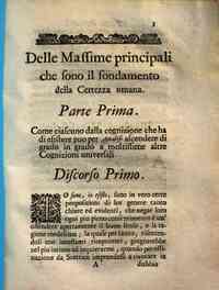 Nuouo metodo per introdursi ad imitazion de'geometri con ordine, chiarezza, e brevita nelle piu sottili questioni di filosofia metafisiche, logiche, morali, efisiche di Alessandro Pascoli perugino ... Libro primo si da un saggio di metafisica su lo stil 