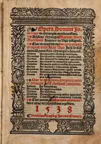 Opera domini Io. de Vigo in chyrurgia excellentissimi. Additur chyrurgia Mariani sancti Barolitani Ioannis de Vigo discipuli. Que in nouem libris prime partispractice copiose dicte Io. de Vigo Iulij secundi ... chyrurgici continentur. ... Que in quinque 