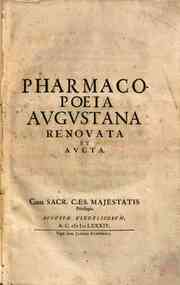 Pharmacopoeia Augustana renovata et aucta