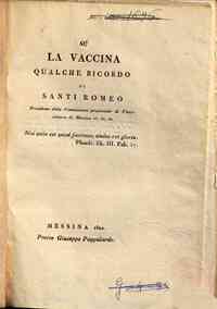 Su la vaccina qualche ricordo di Santi Romeo