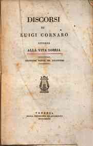 Discorsi di Luigi Cornaro intorno alla vita sobria