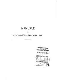 1: Parte generale : naso e cavità annesse