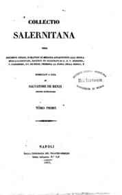 Collectio salernitana, ossia Documenti inediti e t... - 1