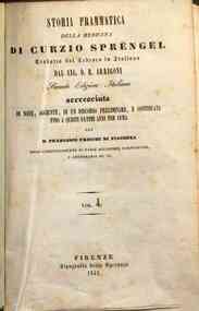 Storia prammatica della medicina - Vol. 4 / di Curzio Sprengel