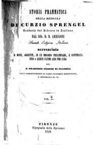 Storia prammatica della medicina - Vol. 2 / di Curzio Sprengel