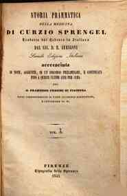 Storia prammatica della medicina / di Curzio Spren... - 3 / Curzio Sprengel