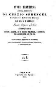Storia prammatica della medicina / di Curzio Spren... - 1 / Curzio Sprengel