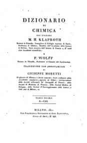 Dizionario di chimica dei signori M. H. Klaproth d... - Tomo 1: A-CAL