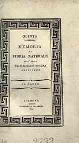 *Quinta memoria di storia naturale dell'abate Gian-Ignazio Molina americano : il caffè