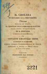 Il *cholera in riguardo alla provvidenza : discorso tenuto in Vienna al terminare delle pubbliche quarantore nella chiesa metropolitana di S