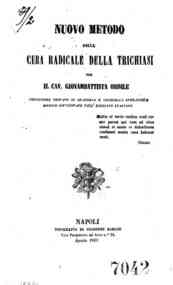 *Nuovo metodo pella cura radicale della trichiasi / per il Cav. Giovambattista Ordile
