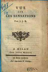 *Vue sur les sensations par J. J. R
