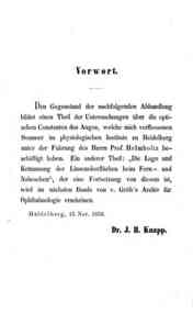 Die *Krümmung der Hornhaut des menschlichen Auges / von J. H. Knap