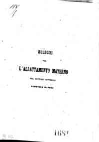 *Nozioni per l'allattamento materno / del dottore ostetrico Ludovico Majoni