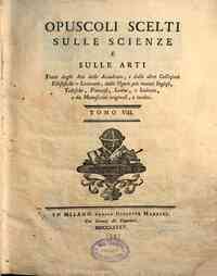 Opuscoli scelti sulle scienze e sulle arti tratti ... - 8
