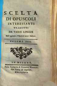 *Scelta di opuscoli interessanti tradotti da varie... - 22
