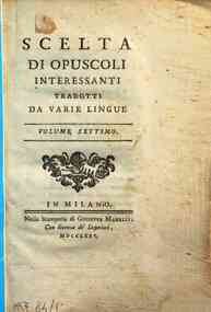 *Scelta di opuscoli interessanti tradotti da varie... - 7