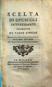 *Scelta di opuscoli interessanti tradotti da varie... - 8