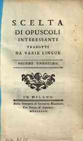 *Scelta di opuscoli interessanti tradotti da varie... - 11