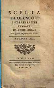 *Scelta di opuscoli interessanti tradotti da varie... - 13